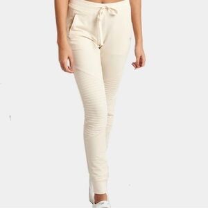 Women's Alo Moto Cream Jogger Pants
